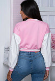 Crop Baseball Style Jacket