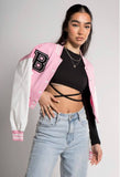 Crop Baseball Style Jacket