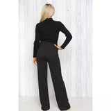 Black Flared Trousers