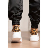 Leopard Print White Chunky Trainers